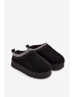 Dětské sněhule s kožešinou Černé model 21711298 - Boto