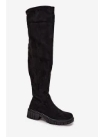 Dámské holínky přes koleno  Černé model 21713516 - S.Barski