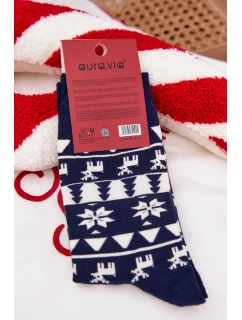 Pánské Vánoční Pestré Ponožky S Sobem Námořnické