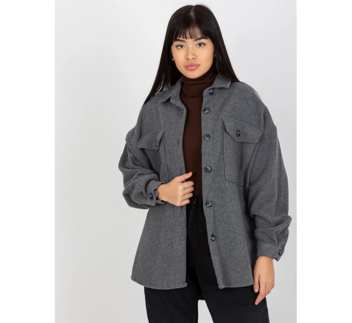 Košile DN KS 4005.99P tmavě šedá