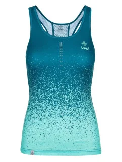 Dámské běžecké tílko model 20507415 Zelená petrolejová s potiskem - Kilpi