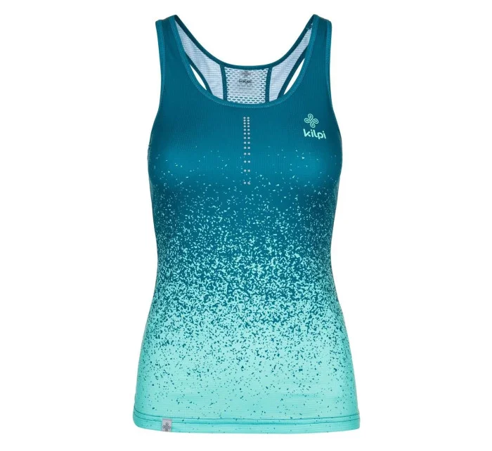 Dámské běžecké tílko model 20507415 Zelená petrolejová s potiskem - Kilpi
