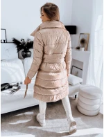 Dámský prošívaný kabát LONDON PREMIUM camel FashionStreet TY3346