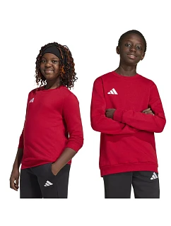 Dětská mikina adidas Entrada 26 Sweat Top červená JZ6556
