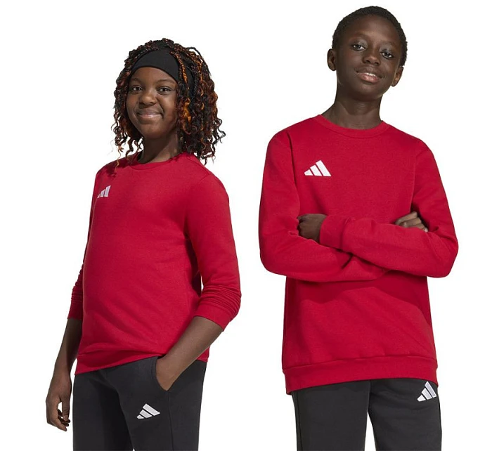 Dětská mikina adidas Entrada 26 Sweat Top červená JZ6556