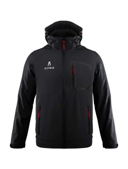 Alpinus Stenshuvud softshellová bunda černá BR43371 pánské