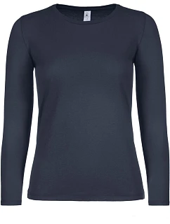 B&C #E150 LSL /women Dámské tričko s dlouhým rukávem 01.006T navy