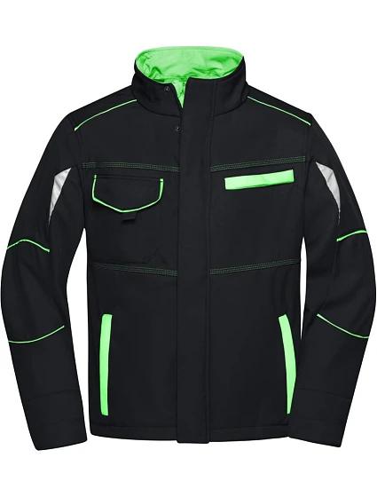 Daiber JN 851 Pracovní letní softshellová bunda - Color 02.0851 black/lime green Daiber JN 851 Pracovní letní softshellová bunda - Color 02.0851 black/lime green