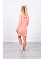 Meruňkové šaty s kapucí Meruňkové šaty s kapucí