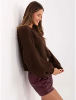 Jumper MI SW 1909.21 tmavě hnědý Jumper MI SW 1909.21 tmavě hnědý