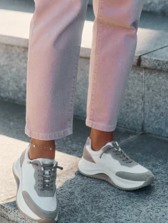 Dámské semišové tenisky na platformě Big Star HI-POLY SYSTEM – béžové