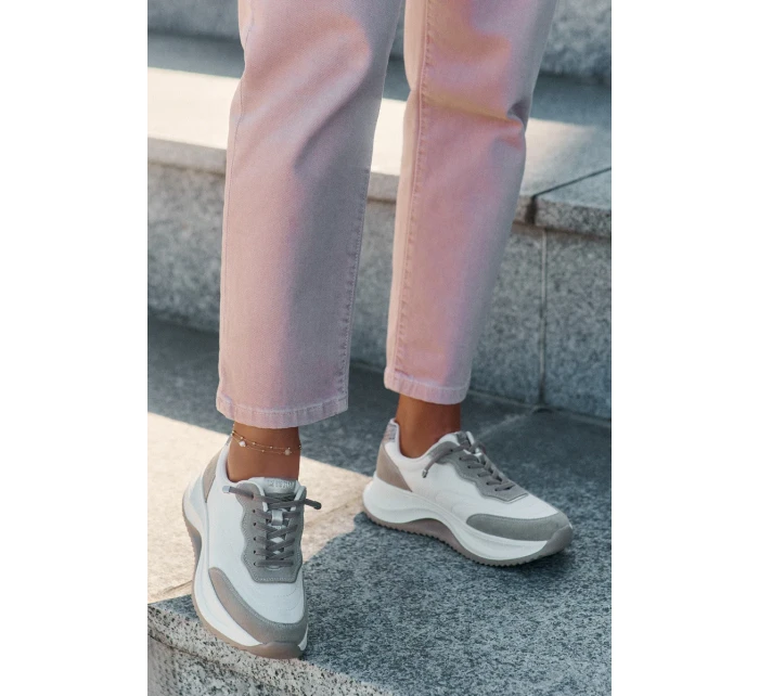 Dámské semišové tenisky na platformě Big Star HI-POLY SYSTEM – béžové Dámské semišové tenisky na platformě Big Star HI-POLY SYSTEM – béžové