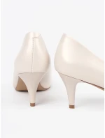 Zajímavé  lodičky Jasnobeżowy dámské na jehlovém podpatku