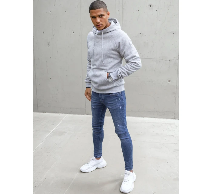 Pánská světle šedá mikina Dstreet model 21966918 - FashionStreet