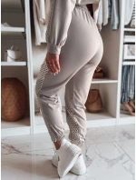 Dámské tepláky ELEGRA mocha FashionStreet UY2515 Dámské tepláky ELEGRA mocha FashionStreet UY2515