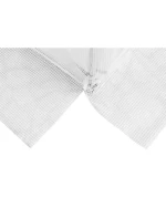 SKLENÍK ZAHRADNÍ TUNEL 200X300X200CM PE KONSTRUKCE BÍLÁ OCEL