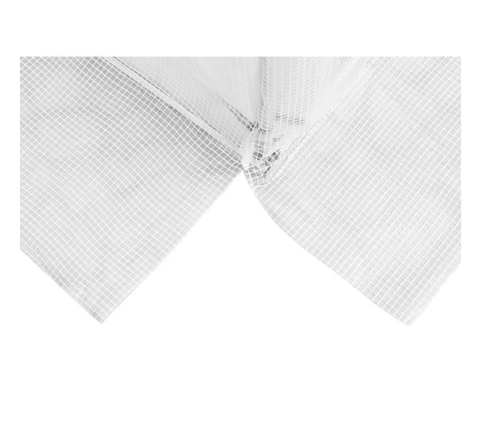 SKLENÍK ZAHRADNÍ TUNEL 200X300X200CM PE KONSTRUKCE BÍLÁ OCEL