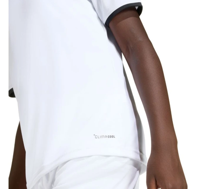 Dětské tričko adidas Entrada 26 Jersey bílo-černé JZ2532 Dětské tričko adidas Entrada 26 Jersey bílo-černé JZ2532