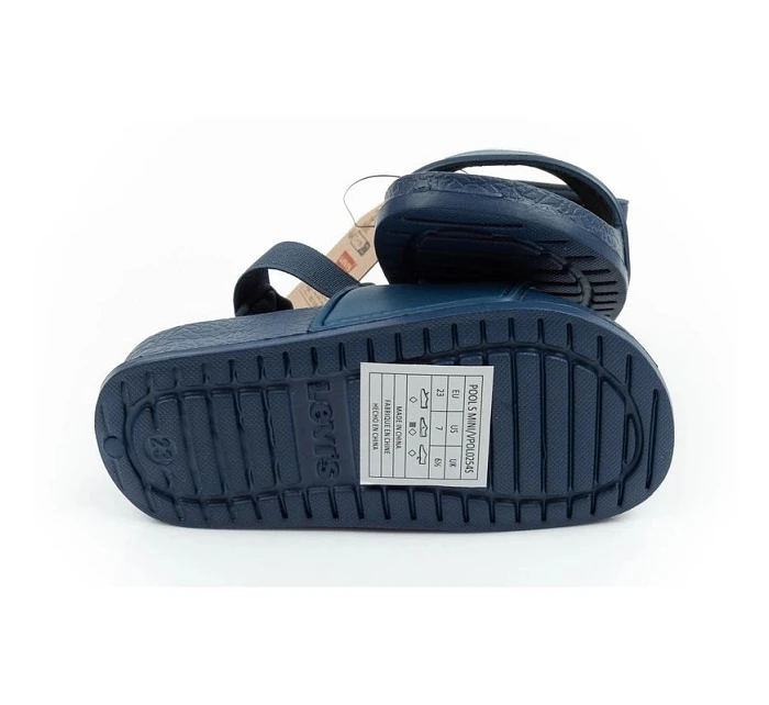 Dětské žabky Levi's Pool S Mini chlapecké model 22088601 modré dětské sandály - Hikvision