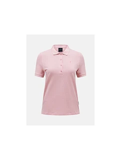 Dámské tričko PEAK PERFORMANCE W Classic Cotton Polo, růžová barva