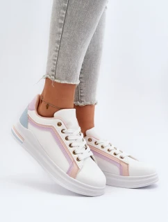 Dámské tenisky s flitry růžové model 21649117 - Boto