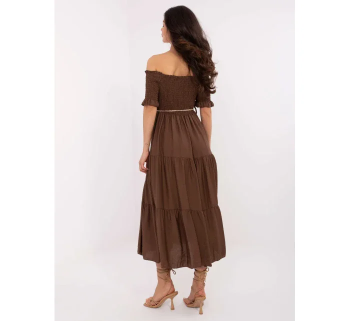 Šaty MI SK A2609.96 hnědé Šaty MI SK A2609.96 hnědé