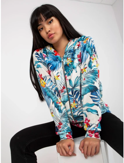 Mikina RV BL 8120.69P bílá a modrá