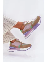 Dámské semišové tenisky na platformě Big Star – růžové Dámské semišové tenisky na platformě Big Star – růžové