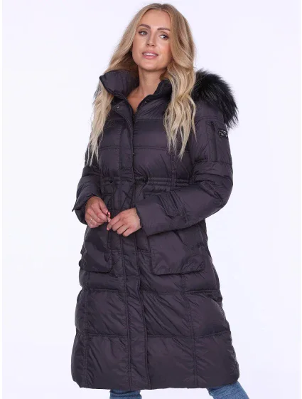 Dámský kabát Coat BLH220027FXR tmavě šedý -. PERSO