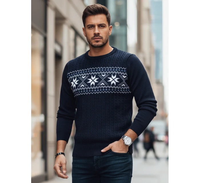 Pánský tmavě modrý svetr Dstreet WX2277