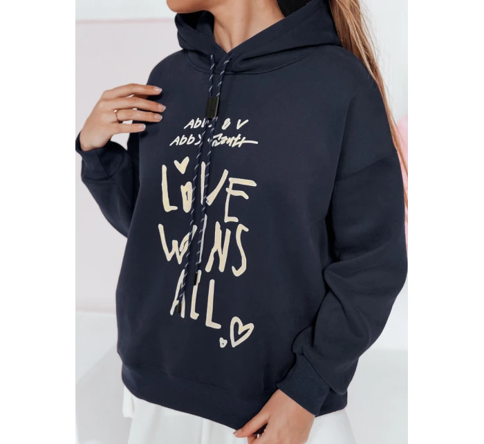 Dámská oversize mikina LOVEWILL navy blue FashionStreet BY1467