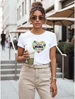 Dámské tričko s potiskem ke Dni matek bílé FashionStreet NX5029RY