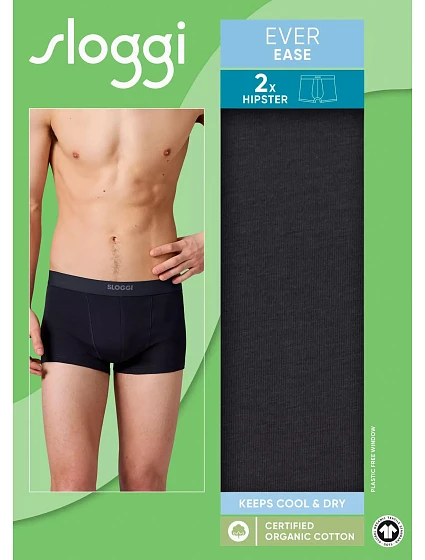 sloggi men EVER Ease Hipster 2P - BLACK - SLOGGI BLACK - SLOGGI