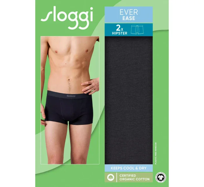 sloggi men EVER Ease Hipster 2P - BLACK - SLOGGI BLACK - SLOGGI