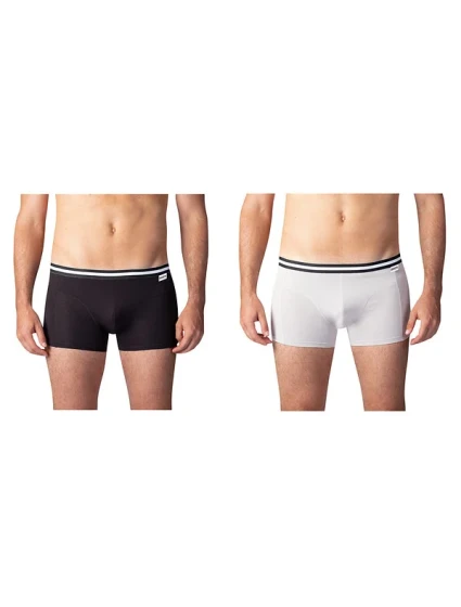 Dvojbalení bavlněných boxerek COTTON STRETCH BOXER 2x - BELLINDA - černá