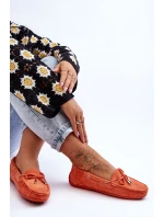 Semišové Mokasíny Oranžové model 21625479 - Boto