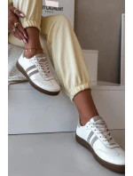 Zazoo N1068 Kožené Nízké Dámské Tenisky Béžové Zazoo N1068 Kožené Nízké Dámské Tenisky Béžové