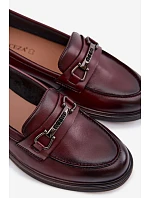 Kožené dámské mokasyny Vinceza 39983 bordó Kožené dámské mokasyny Vinceza 39983 bordó