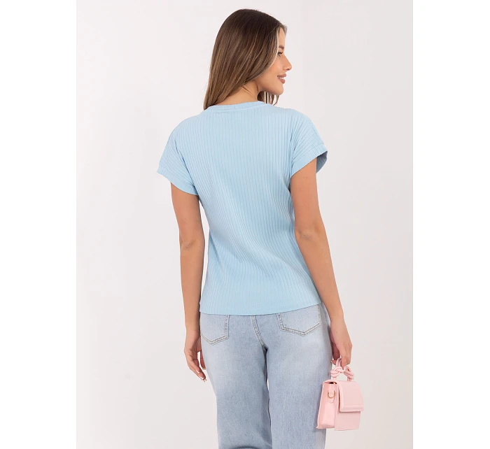 Bluzka RV BZ model 22072968 jasny niebieski - FPrice Bluzka RV BZ model 22072968 jasny niebieski - FPrice