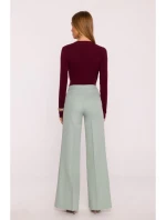model 21296017 Kalhoty se širokými nohavicemi mátové - Moe