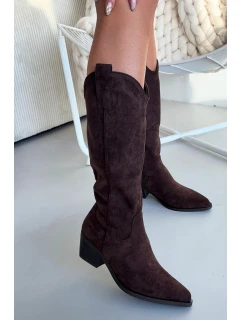 Kozačky na podpatku model 222528 Step in style