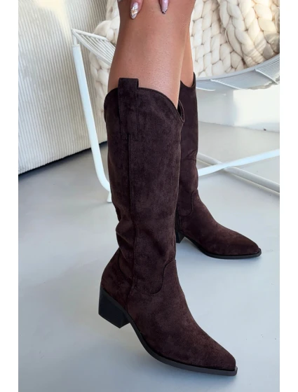 Kozačky na podpatku model 222528 Step in style Kozačky na podpatku model 222528 Step in style