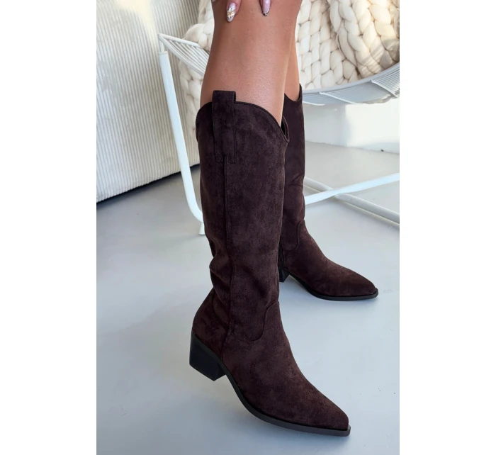 Kozačky na podpatku model 222528 Step in style Kozačky na podpatku model 222528 Step in style