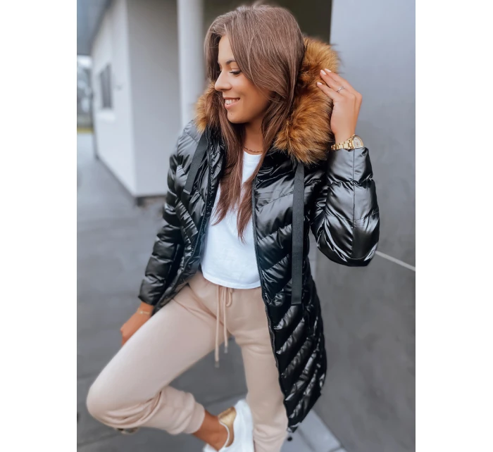 Dámská prošívaná bunda JASMIN černá FashionStreet TY2945 Dámská prošívaná bunda JASMIN černá FashionStreet TY2945