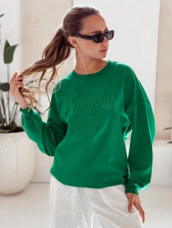 Dámská mikina CALIFORNIA DREAM zelená FashionStreet BY1196