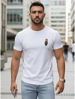 Koszulka męska z nadrukiem biała model 22182558 - FashionStreet Koszulka męska z nadrukiem biała model 22182558 - FashionStreet