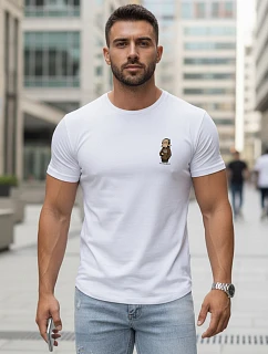 Koszulka męska z nadrukiem biała model 22182558 - FashionStreet