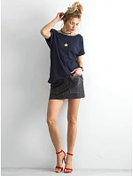 Základní tričko s výstřihem na zádech Feel Good navy blue (4662-37P) Základní tričko s výstřihem na zádech Feel Good navy blue (4662-37P)