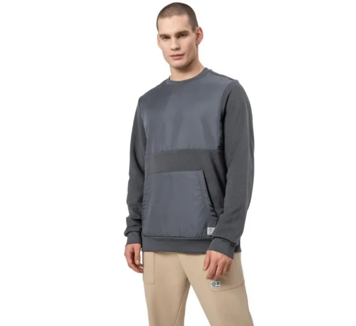 Pánská fleecová mikina s kapucí M H4Z22BLM01022S - 4F