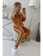 model 21753112 velbloudí velurová sada - K-Fashion model 21753112 velbloudí velurová sada - K-Fashion